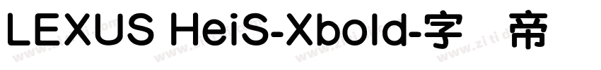 LEXUS HeiS-Xbold字体转换